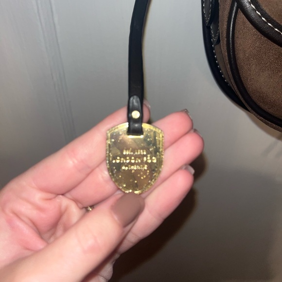 NWT LONDON FOG Mink Suede Crossbody bag - Picture 5 of 5